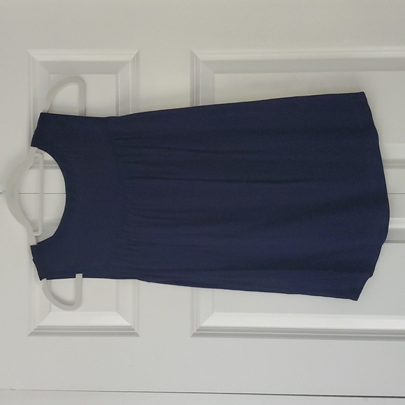 Collective Concepts Navy Flowy Dressy Tank XSP - Picture 2 of 4